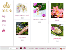 Tablet Screenshot of malie.com